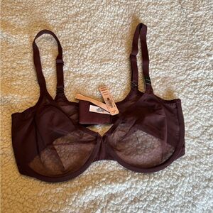 Victoria's Secret Sheer Underwire Bra in brown